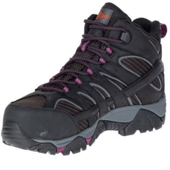 Brand New! MERRELL size women 5.5 steel toed boots - Picture 4 of 5